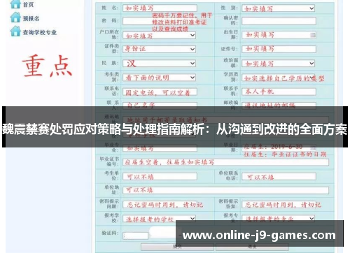 魏震禁赛处罚应对策略与处理指南解析：从沟通到改进的全面方案